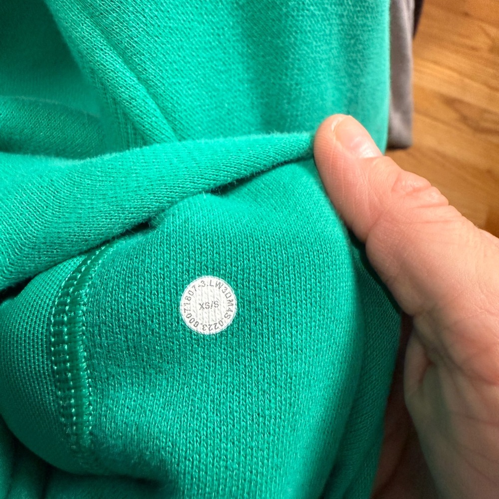Lululemon Scuba Oversized Half Zip Hoodie Size XS/S Kelly Green - Picture 3 of 3